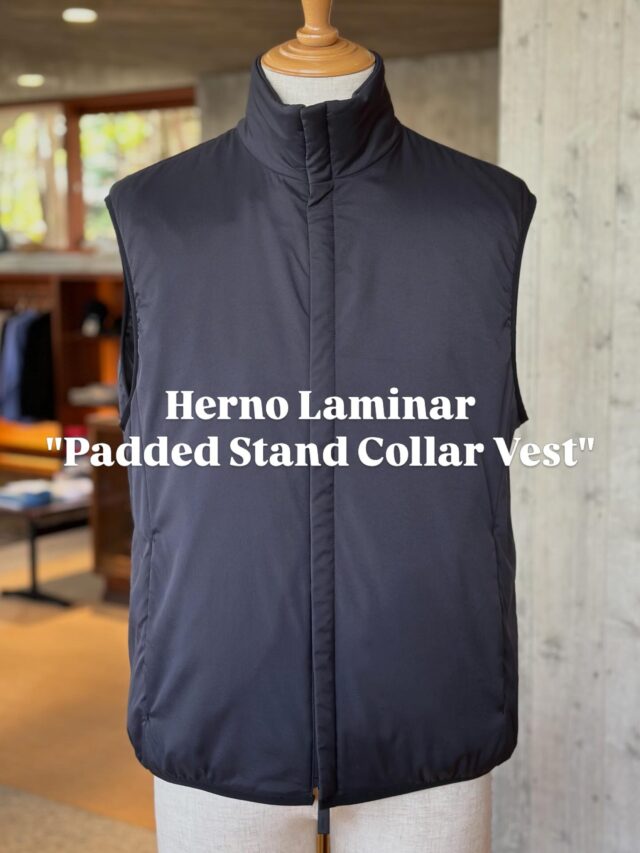 ◀︎Herno Laminar▶︎

Hernoの高機能素材、テーラード技術を融合した"Laminar Collection"より、ベストが到着✨

"Padded Stand Collar Vest"
ミニマルな感性でデザインされたこのノースリーブジャケットは、スタンドカラーと洗練されたジップが特徴。

#laminar
#herno
#ヘルノ

レギュラーフィットとチャコールブラックのカラーは、クラシックなスタイルと快適な機能性を融合させ、毎日のカジュアルウェアとして幅広く活躍します♪

少量入荷のため、ぜひお早めに✨

#remix #リミックス 大原参道リミックスビル
大分 日田 セレクトショップ
instafashion

@remix_homme 
@landmark_1f
@r_sasebo_remix 
@r_sasebo_remix_2
@r_sasebo_marina