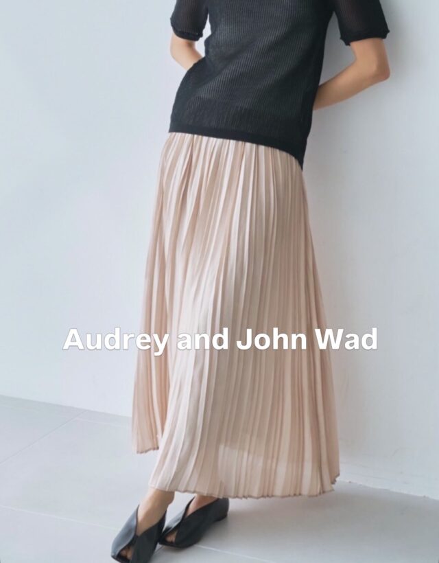 ▫️Audrey and John Wad▫️
プリーツスカート

繊細なプリーツに重なる光沢感が品良く、
シンプルながらも存在感を放つ一枚✨

一歩踏み出すたびに、ゆらりと揺れ、
光を放つ質感がリッチ感を演出し、
大人女性にぴったりなスカートです。

ベージュ、グレー、ネイビー
税込¥17,600