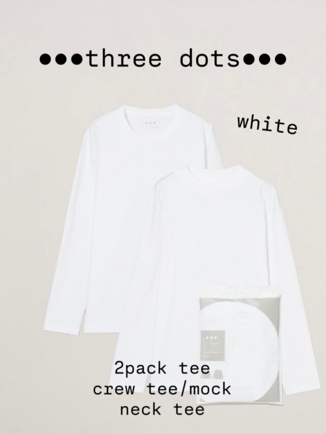 ●●●three dots●●●

ベストセラーを誇る「2パックTシャツ レギュラーフィットから待望の長袖が新登場✨

前回入荷から即完売…これから頼りになるwhite、新色ice greyの2色を数量限定でご用意できました✨

ユニセックスで使用できるクリーンな印象のクルーネックとモックネックの2枚入りです。
繊維長が長くしなやかなアメリカピマコットンを使用し、ハイゲージの編み機で編むことで透けづらく、適度なハリがありながら柔らかな肌ざわりを実現しました。

従来の定番Tシャツよりもゆとりを持たせたリラックスフィットで、トレンドを取り入れつつロングスパンで着用いただけます。

すっきりとしたデザインのジップ付きパッケージはしっかりとした素材のため捨てずに再利用でき、ギフトにも最適です。

#threedots
#スリードッツ
#パックt
#セレクトショップ
#大分

ぜひ、サイズが揃っているうちに、GETください🎶

@remix_homme 
@landmark_1f
@r_sasebo_remix 
@r_sasebo_remix_2
@r_sasebo_marina