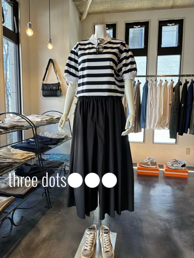 ▫️three dots●●● ▫️ 

パフスリーブTシャツ

ハリのあるやや厚地の生地を使用したパフスリーブTシャツです。

人気のデザインです。太目のモックネックや袖のリブがクリーンでTシャツでもきちんとした印象で着こなせます。

人気のストライプも太目のピッチを選べば新鮮な印象に👍

pants:  mizuiro ind  ミズイロインド

Thank you for shopping with me❣️
Real buy& wish list 🩵

#sasebo #nagasaki
#佐世保 #長崎
#r_saseboselectshop
アールサセボ 
服 ファッション sasebo5bangai

〒857-0805
  長崎県佐世保市光月町1-18-1F
  R sasebo  tel 0956-59-7288

Mail  r-sasebo@remix-group.com