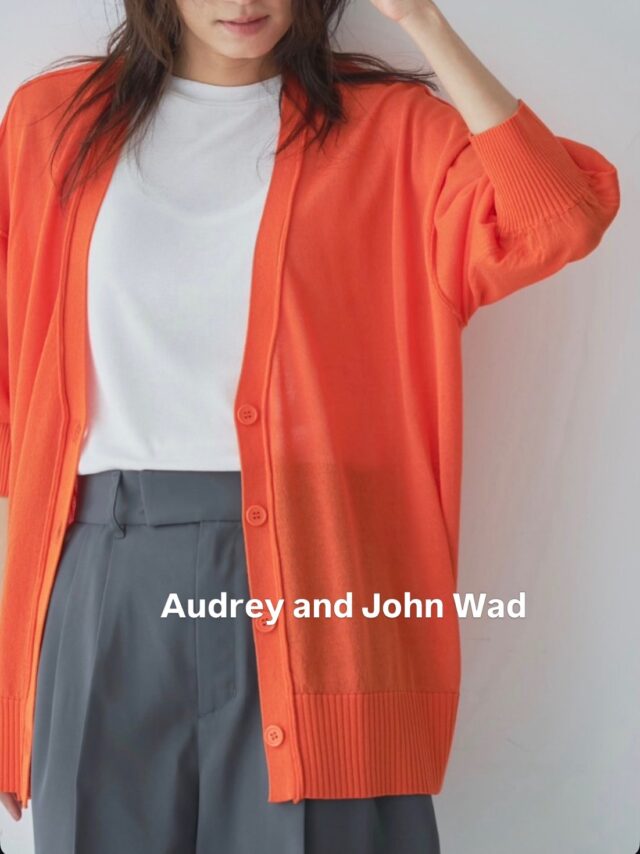 ▫️MARECHAL TERRE▫️
ドッキングシアートップス

透け感のある素材と布帛、カットソーを組み合わせた異素材デザイントップス。

重たくならず季節を問わず使える部分的に入れた上品な透け感もポイント💡
肩の落ちたリラックスラインと程よい身幅が、気になる部分を自然にカバー◎

シンプルなシルエットに立体感をプラスし、1枚で着映えるデザインアイテムです。

グレー、ブラック、ホワイト
税込¥14,300
ーーーーーーーーーーーー
▫️Audrey and John Wad ▫️
シアー8分袖カーディガン

さらりとした肌触りと通気性の良さで季節の変わり目や冷房対策にもぴったりの一枚です。 

ゆったりとしたシルエットに8分袖デザインで、抜け感のある大人のリラックススタイルを演出。 
深めのVネックが顔まわりをすっきり見せインナーとのレイヤードも楽しめます。
デニムやワンピース、スカートなど幅広いスタイリングにマッチし日常使いからお出かけまで活躍します✨

2color：ブラック、オレンジ
税込¥14,300